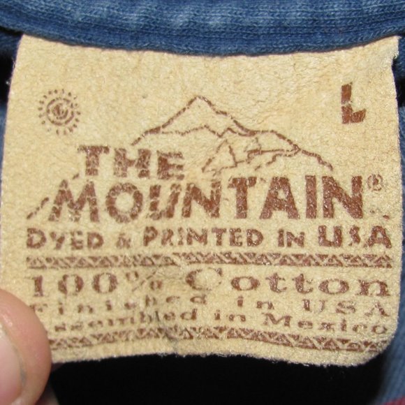 Mens' The Mountain American Flag Bald Eagle Tie Dye Graphic Tee T-Shirt w/ Flaws - Picture 5 of 8